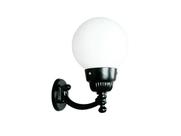 Luminária Globo Pequena 2 com Braço Externa/interna Alumínio 31cm
