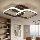 Luminária Grande 33x33cm Plafon Teto Pendente Duplo Quadrado Led Sobrepor 24W Luz Quente ou Fria Luminária Grande 33x33cm Plafon Teto Pendente Duplo Quadrado Led Sobrepor 24W Luz Quente ou Fria