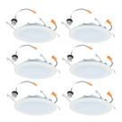 Luminária HALO HLBT 6" Slim LED Trim, pacote com 6 unidades, regulável Luminária HALO HLBT 6" Slim LED Trim, pacote com 6 unidades, regulável