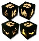 Luminária Harry Potter Hp Led Feita Em Acrílico Preto Preto