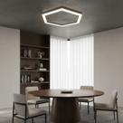 Luminaria Hexagonal Sobrepor 60cm diâmetro LED 110v ou 220v Moderno