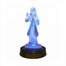 Luminária Imagem Jesus Misericordioso Cristo Nazaré e Luzes de LED Azul