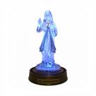 Luminária Imagem Jesus Misericordioso Cristo Nazaré e Luzes de LED Azul