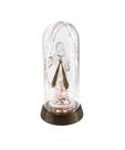 Luminária Imagem Jesus Misericordioso Cristo Nazaré Redoma e Luzes de LED Branco Quente