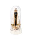 Luminária Imagem Nossa Senhora Aparecida Padroeira Do Brasil com Redoma Led Branco Quente Grande 19 cm Perolada Branca Luminária Imagem Nossa Senhora Aparecida Padroeira Do Brasil com Redoma Led Branco Quente Grande 19 cm Perolada Branca