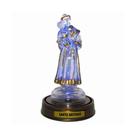 Luminária Imagem Santo Antônio Santo Casamenteiro Padroeiro com Luzes de LED Azul