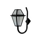 Luminária Imperial Braço Parede Alumínio Preto 56x38cm Luminária Imperial Braço Parede Alumínio Preto 56x38cm