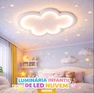 Luminária Infantil De Led Nuvem Para Quarto Luz 4000k