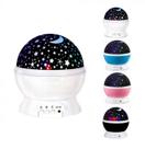 Luminária Infantil De Quarto Mesa Galáxia Lua Giratório