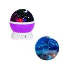 Luminária Infantil Galaxia 3d Projetor De Estrelas