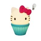 Luminária Infantil Hello Kitty Cupcake Kawaii Turquesa com Lâmpada LED Luminária Infantil Hello Kitty Cupcake Kawaii Turquesa com Lâmpada LED