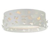 Luminária Infantil Plafon Borboletas Duplo 50x16 Cru