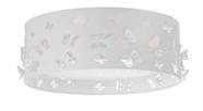 Luminária infantil plafon borboletas duplo branco40x16
