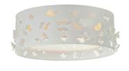 Luminária infantil plafon borboletas duplo crú 40x16