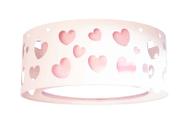Luminária Infantil Plafon Corações Duplo 50x16cm Rosa Luminária Infantil Plafon Corações Duplo 50x16cm Rosa