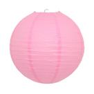 Luminária Japonesa Decoração Oriental Pendente Teto Festa Casamento Restaurante Papel 30 cm Rosa Claro