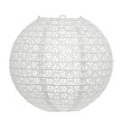 Luminária Japonesa Decoração Oriental Pendente Teto Festa Casamento Restaurante Papel 30 cm Vazada Branca