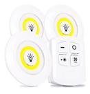 Luminária Lâmpada Led Spot Sem Fio Controle Remoto Iluminar Portátil Guarda Roupa Gaveta