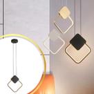 Luminária LED 30x25cm Suspensa Pendente 24 Watts Losango Gimpo KJDD-L-002