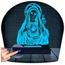 Luminária Led 3D Abajur Nossa Senhora de Fátima Presente Criativo Decoração