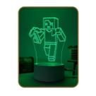 Luminária Led 3d Personagem Jogo Infantil Decoração Quarto