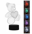 Luminária led 3d ursinho