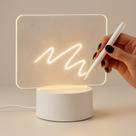 Luminária Led Abajur 3D de Escrever Tipo Lousa com Caneta e Base USB - Luz 4W Bivolt