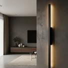 Luminaria Led Arandela 1 Metro Parede Linear Luz Indireta
