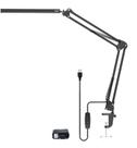 Luminária LED c/Braço/Pedestal Articulado p/ Mesa/Escrivaninha Leitura/Desenho, Quarto, Escritório