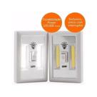 Luminária Led C/ Interruptor S/ Fio Branca Parede (pilha)