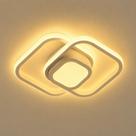 Luminária LED com Iluminação Central Plafon Sobrepor Estrutura Branca Elegante 26W Duplo Tom de Luz Luminária LED com Iluminação Central Plafon Sobrepor Estrutura Branca Elegante 26W Duplo Tom de Luz