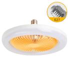 Luminária LED com Ventilador Integrado para Teto E27 Controle