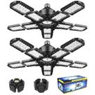 Luminária LED de garagem Nexillumi 180W 36.000 lm 6000K, pacote com 2 unidades E26/E27