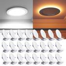Luminária LED embutida Ensenior 6" dimerizável 2700K-5000K 12W 120V Luminária LED embutida Ensenior 6" dimerizável 2700K-5000K 12W 120V