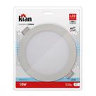 Luminaria Led Embutir Redonda 15W 6000K 20Cm Kian