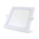 Luminária Led Flat 12W de embutir quadrada branca 6500K - Lumanti