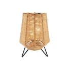 Luminária LED Illuminare mesa fibra natural 22cm -L Hermitage Luminária LED Illuminare mesa fibra natural 22cm -L Hermitage