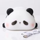 Luminária LED Infantil Panda ou Cachorrinho de Silicone Toque 5 Cores de Luzes Timer Automático USB