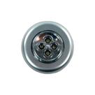 Luminária LED LUMINA 4 LEDS com Quatro Leds de Alta Potência Prata Dtools Luminária LED LUMINA 4 LEDS com Quatro Leds de Alta Potência Prata Dtools
