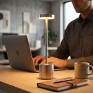 Luminária LED Mesa Recarregável Sem Fio 3 Tons Luz Toque Dimerizável Ideal Quarto Escritório