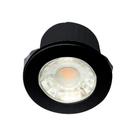 Luminaria LED Mini Embutir 3W 2700K (Branco Quente) Preto Bivolt IRC80 LM1457 Luminatti
