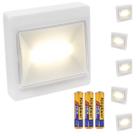 Luminária LED Mini Portátil 3W À Pilha Com Toque Fácil Luz Suave Abajur Mesa Leitura