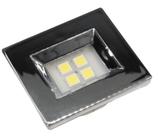 Luminária Led Nuze Embutir Retangular 1,2W Cromado