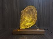 Luminaria led orelha humana