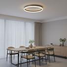 Luminária LED Plafon Redondo 40cm 3 em 1 Orbital Bivolt Luz Quente Fria Neutra Teto Econômica
