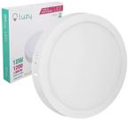 Luminaria Led Plafon Sobrepor Redondo 18W Branco Frio