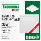 Luminaria Led Plafon Taschibra Lys Externo Quadrado 36W 6500K 40Cm