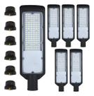 Luminaria led publica 150w com rele kit com 6pcs