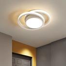 Luminária LED Redonda Difusor Central Três Tons de Luz Ajustável 33x25 Bivolt Moderna