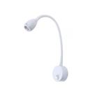 Luminaria Led Regulavel Leitura Cabeceira 3W Branco Ali28